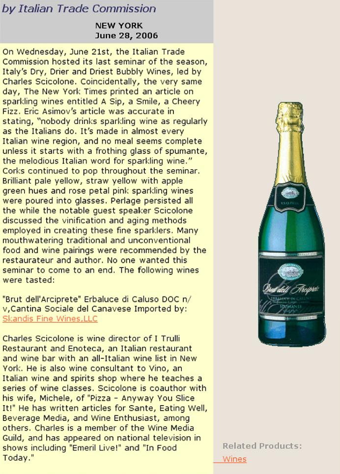 Enoteca Erbaluce Sparkling Wine 2006 Page 1 - Web (96 dpi)